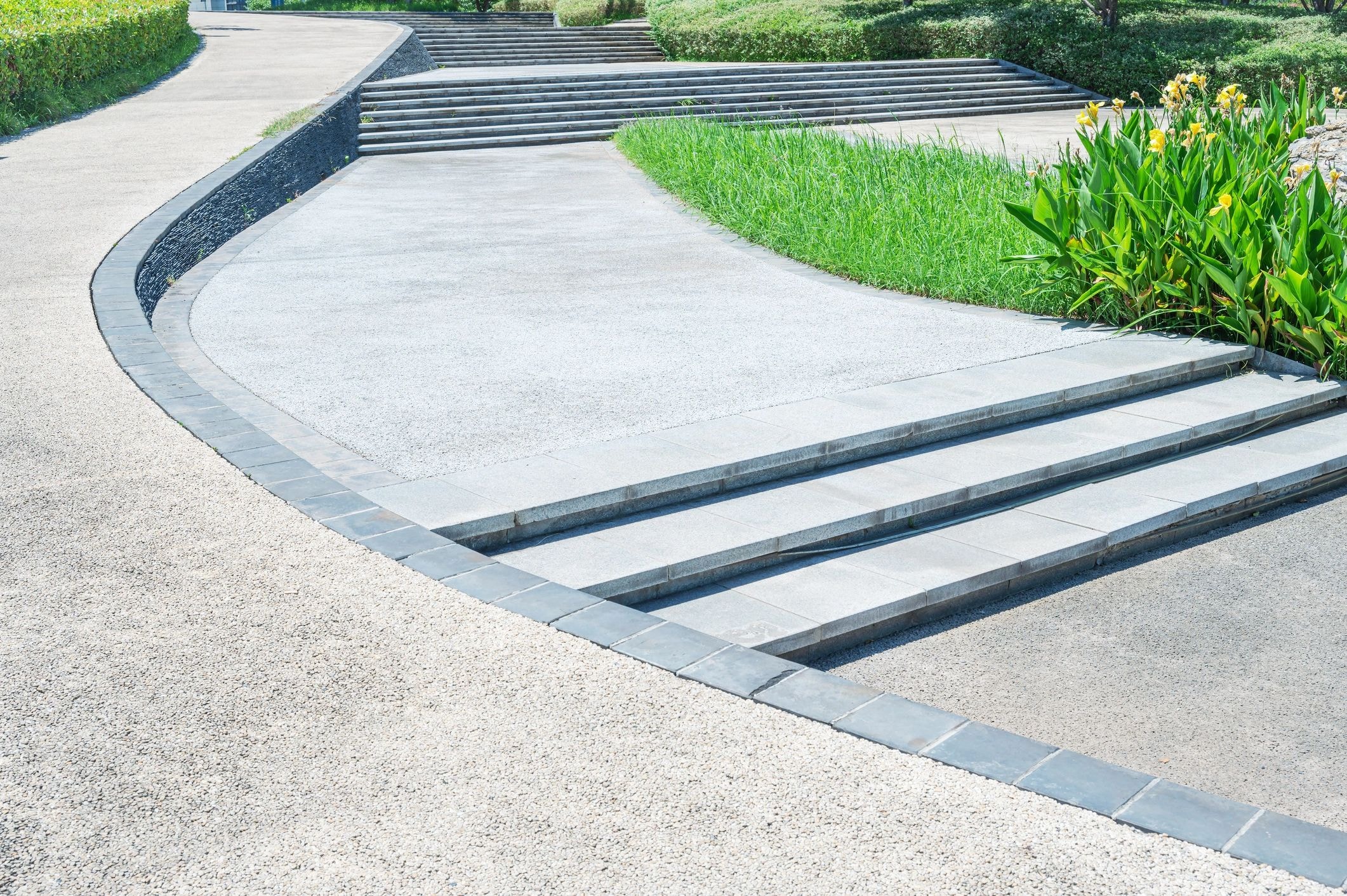 CRW Industries concrete pathway and steps project