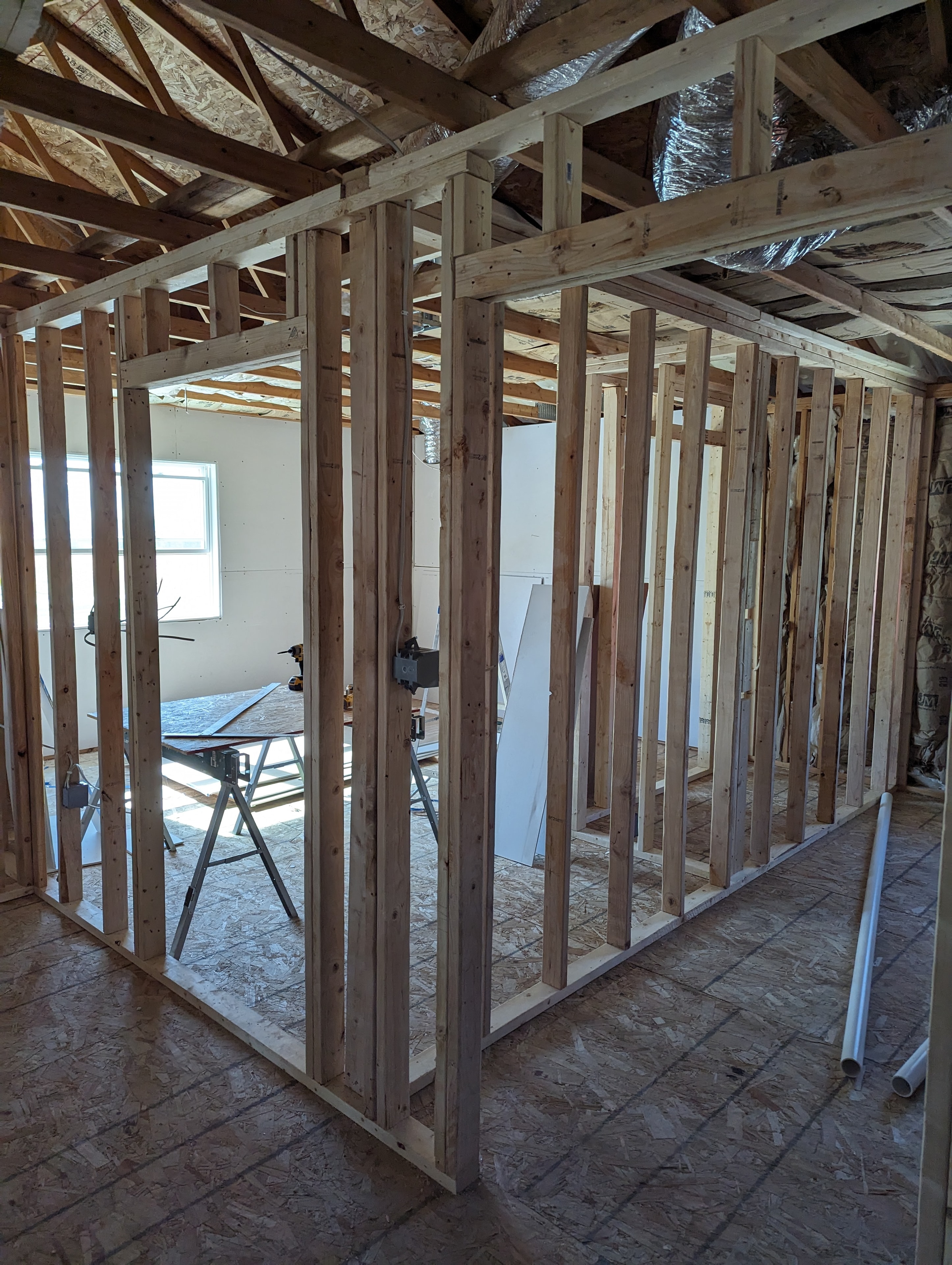 Interior framing — new construction