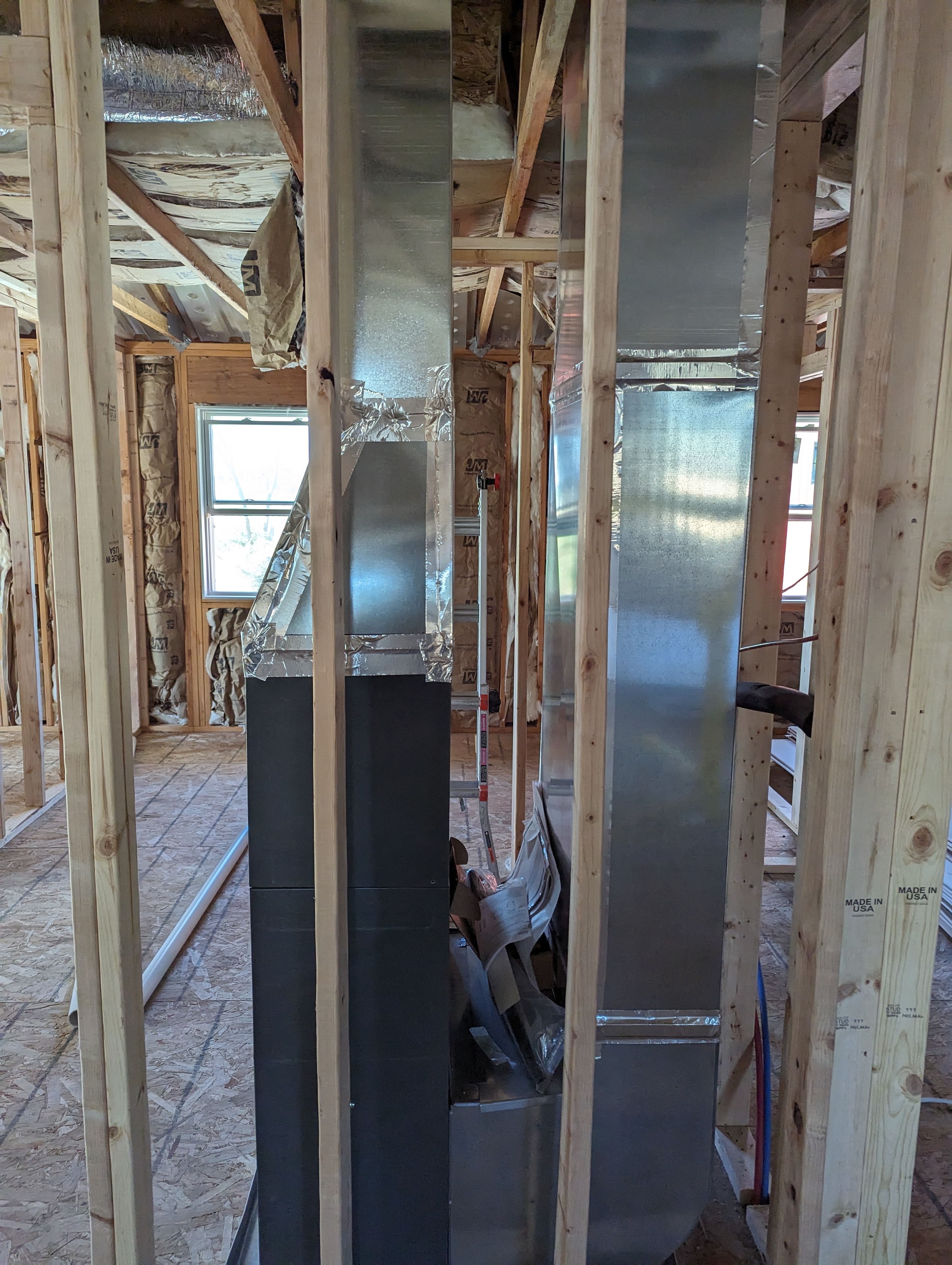 Staircase framing and subfloor work