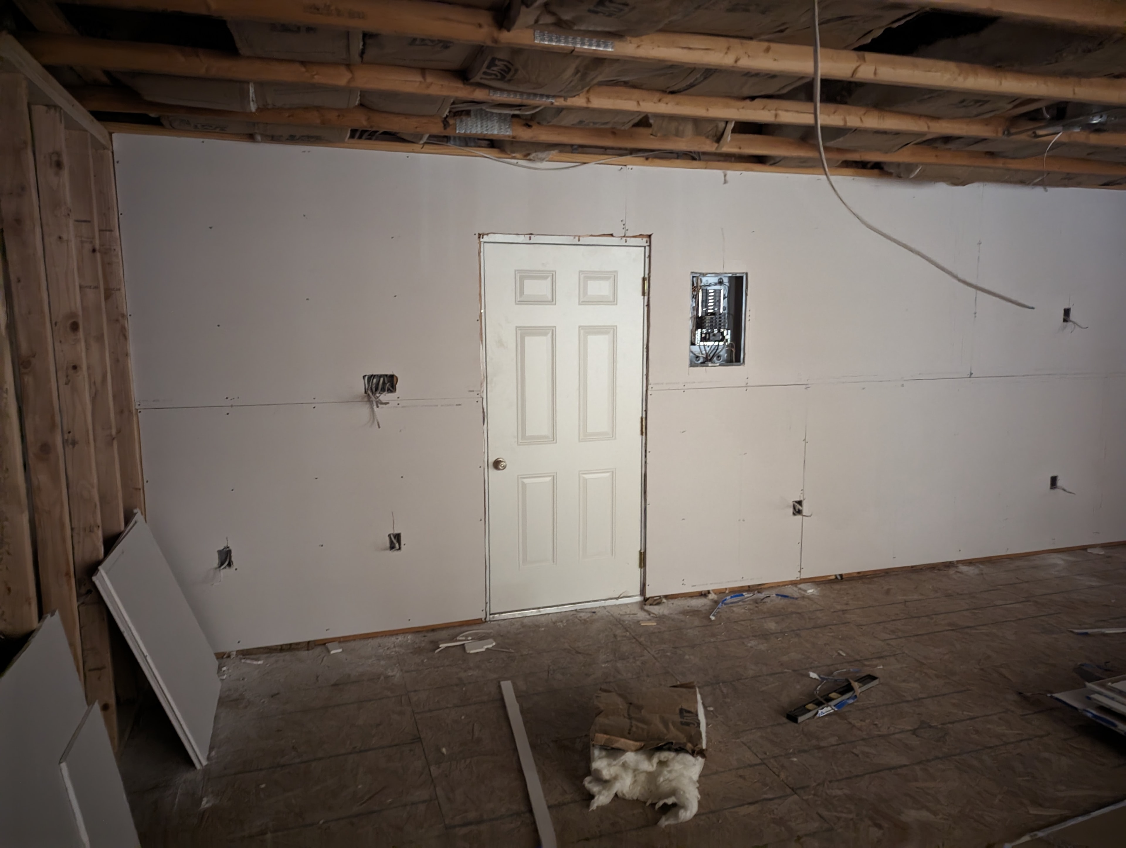 Unfinished basement — active renovation