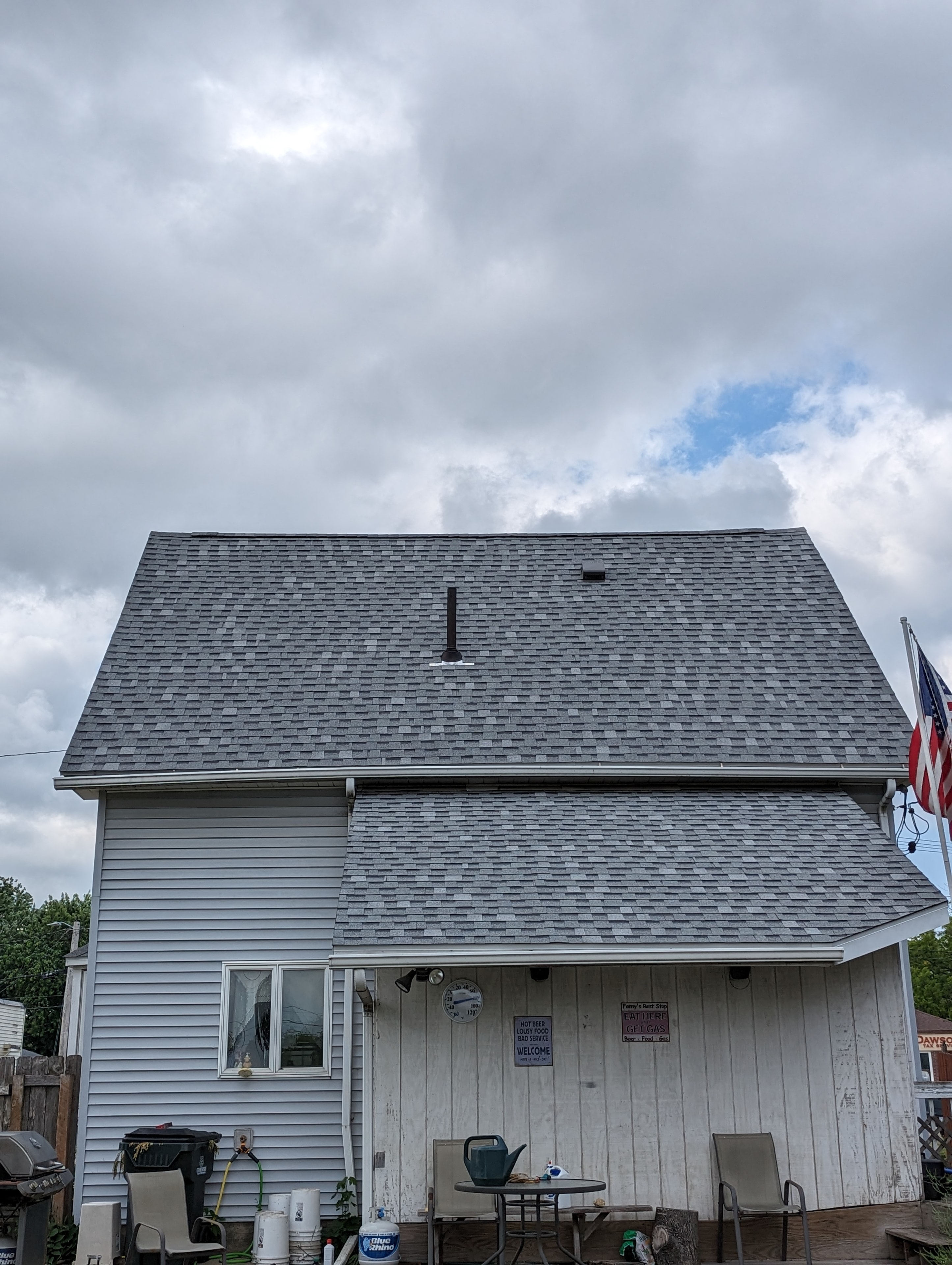 Completed shingle roof — residential