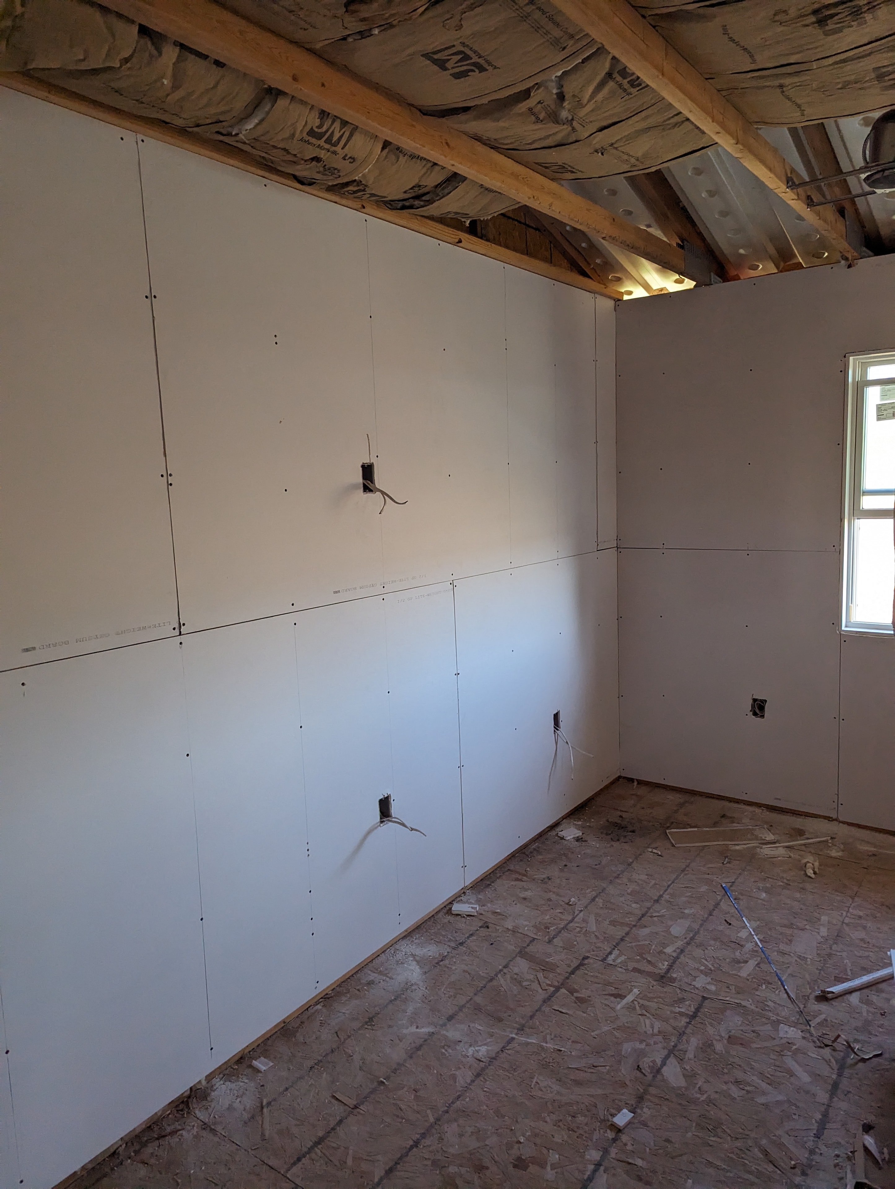 Clean drywall installation
